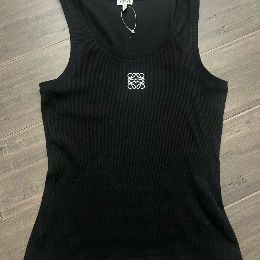 Loewe Black Fitted Sleeveless Tank Top